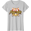 image:imageAggretsuko Dual Personality Logo Tee Shirt TShirtSilver Grey