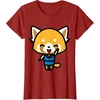 image:imageAggretsuko Happy Mood Tee Shirt TShirtCranberry Red
