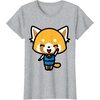 image:imageAggretsuko Happy Mood Tee Shirt TShirtHeather Grey