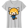 image:imageAggretsuko Happy Mood Tee Shirt TShirtSilver Grey