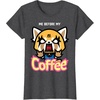 image:imageAggretsuko I Need My Coffee Rage Tee Shirt TShirtDark Heather Grey