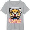 image:imageAggretsuko I Need My Coffee Rage Tee Shirt TShirtHeather Grey