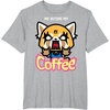 image:imageAggretsuko I Need My Coffee Rage Tee Shirt TShirtHeather Grey
