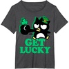 image:imageBadtz  Maru Get Lucky St Patricks Tee Shirt TShirtDark Heather Grey