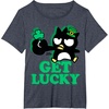 image:imageBadtz  Maru Get Lucky St Patricks Tee Shirt TShirtHeather Blue