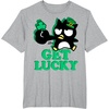 image:imageBadtz  Maru Get Lucky St Patricks Tee Shirt TShirtHeather Grey