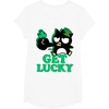 image:imageBadtz  Maru Get Lucky St Patricks Tee Shirt TShirtWhite