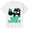 image:imageBadtz  Maru Get Lucky St Patricks Tee Shirt TShirtWhite