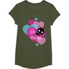 image:imageChococat Be Mine Valentine Tee Shirt TShirtOlive Green