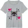 image:imageChococat Tic Tac Toe Valentine Tee Shirt Men Women Girls Kids TShirtHeather Grey