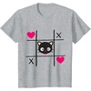image:imageChococat Tic Tac Toe Valentine Tee Shirt Men Women Girls Kids TShirtHeather Grey