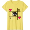 image:imageChococat Tic Tac Toe Valentine Tee Shirt Men Women Girls Kids TShirtLemon Yellow