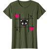 image:imageChococat Tic Tac Toe Valentine Tee Shirt Men Women Girls Kids TShirtOlive Green
