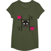 image:imageChococat Tic Tac Toe Valentine Tee Shirt Men Women Girls Kids TShirtOlive Green