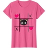 image:imageChococat Tic Tac Toe Valentine Tee Shirt Men Women Girls Kids TShirtPink Heather