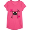 image:imageChococat Tic Tac Toe Valentine Tee Shirt Men Women Girls Kids TShirtPink Heather