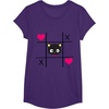 image:imageChococat Tic Tac Toe Valentine Tee Shirt Men Women Girls Kids TShirtPurple