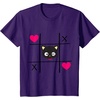 image:imageChococat Tic Tac Toe Valentine Tee Shirt Men Women Girls Kids TShirtPurple