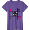 image:imageChococat Tic Tac Toe Valentine Tee Shirt Men Women Girls Kids TShirtPurple Heather