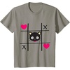 image:imageChococat Tic Tac Toe Valentine Tee Shirt Men Women Girls Kids TShirtSlate Grey