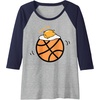 image:imageGudetama Exercise eggcercise Basketball Fitness Raglan Baseball TeeNavy BlueAthletic Heather