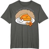 image:imageGudetama Im Here for the Pie Thanksgiving Tee Shirt TShirtAsphalt Grey