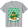 image:imageGudetama St Patricks Day Clover Tee Shirt TShirtHeather Grey