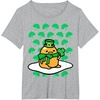 image:imageGudetama St Patricks Day Clover Tee Shirt TShirtHeather Grey