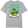 image:imageGudetama St Patricks Day Clover Tee Shirt TShirtHeather Grey