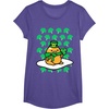 image:imageGudetama St Patricks Day Clover Tee Shirt TShirtPurple Heather