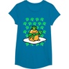image:imageGudetama St Patricks Day Clover Tee Shirt TShirtSapphire Blue