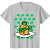 image:imageGudetama St Patricks Day Clover Tee Shirt TShirtSilver Grey