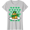 image:imageGudetama St Patricks Day Clover Tee Shirt TShirtSilver Grey