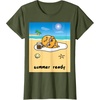 image:imageGudetama Summer Ready Body Tee Shirt TShirtOlive Green