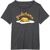 image:imageGudetama The Lazy Egg Logo Tee Shirt TShirtDark Heather Grey