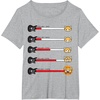 image:imageGuitar Rage Meter Tee Shirt TShirtHeather Grey