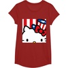 image:imageHello Kitty Americana Close Up Tee Shirt TShirtCranberry Red