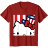 image:imageHello Kitty Americana Close Up Tee Shirt TShirtCranberry Red