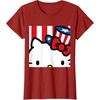 image:imageHello Kitty Americana Close Up Tee Shirt TShirtCranberry Red