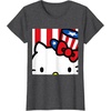 image:imageHello Kitty Americana Close Up Tee Shirt TShirtDark Heather Grey