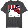 image:imageHello Kitty Americana Close Up Tee Shirt TShirtDark Heather Grey