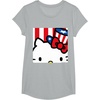 image:imageHello Kitty Americana Close Up Tee Shirt TShirtHeather Grey