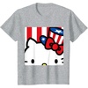 image:imageHello Kitty Americana Close Up Tee Shirt TShirtHeather Grey