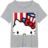 image:imageHello Kitty Americana Close Up Tee Shirt TShirtHeather Grey