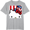 image:imageHello Kitty Americana Close Up Tee Shirt TShirtHeather Grey