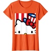 image:imageHello Kitty Americana Close Up Tee Shirt TShirtOrange