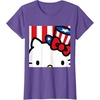 image:imageHello Kitty Americana Close Up Tee Shirt TShirtPurple Heather
