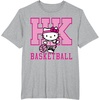 image:imageHello Kitty Basketball Sports Athlete Tee Shirt TShirtHeather Grey
