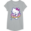 image:imageHello Kitty Donut Sprinkles Floaty Summer Swimming TShirtHeather Grey