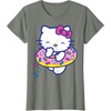 image:imageHello Kitty Donut Sprinkles Floaty Summer Swimming TShirtOlive Heather